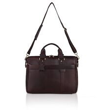 STG Genuine Brown Leather Office Bag For Men Professional Briefcase Laptop Bag picture