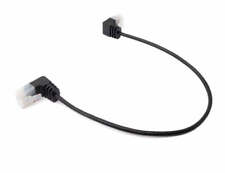 Lan Cable 9 13/16in RJ45 8P8C Stp Cat6 Plug To Plug Angle Adapter Black picture