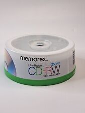 Memorex 25 Pack Ultra Rapide CD-RW Rewritable 12X 7000M 80 Min Blank CDs New picture