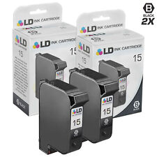 LD Remanufactured Replacements for HP 15 / C6615DN Black Ink Cartridges 2-Pack picture