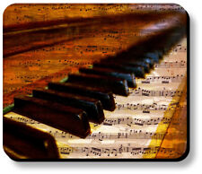 Decorative Mouse Pad Piano Keys Music Notes Non-Slip 1/8in or 1/4in Thick picture