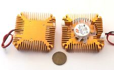 2 Pieces copper 12v 55mm 2PIN Aluminum Cooling Fan Heatsink Cooler VGA CPU A8 picture