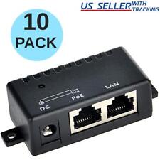 10pcs DC PoE Injector Splitter Adapter 802.3af IP Phone WLAN AP 5.5mm x 2.1mm picture