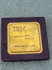 IBM 6x86 P120 PR100 IBM26 6x86-2V2100GB Rare Vintage Ceramic GOLD Processor picture