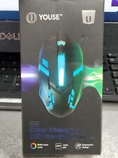 U Youse GAMING WIRED MOUSE/  COLOR CHANGING LED NEW  picture