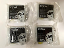 Lot Of 4 Genuine Epson 159 T1590 Gloss Optimizer Ink Cartridges picture