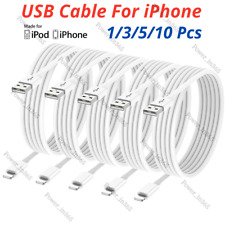 USB Charger Cable 3/6Ft Charging Cord For iPhone 14 13 12 11 XR X 8 7 6 Plus Lot picture