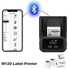 M120 Label Maker Machine Bluetooth Barcode Printer Thermal Labeler with Tape Lot picture