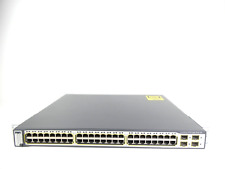 Cisco Catalyst 3750 WS-C3750-48PS-S v08 48-Port PoE Fast Ethernet Switch 4xSFP picture