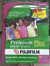 Fujifilm Premium Plus Photo Paper 10 Glossy Sheets Sealed 8.5”x11” picture