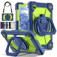 For Samsung Galaxy Tab A9 A8 A7 Lite Hybrid Shockproof Stand Case Shoulder Strap picture
