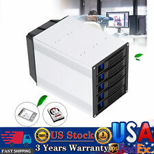 Fit 2.5/3.5'' SATA SAS D Drive Bay up to 6Gbps 5Bay Hard Disk Enclosure Case Box picture