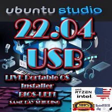 Ubuntu Studio 22.04.3 USB | UEFI AND BIOS | PROTABLE OS SAVES CHANGES | INSTALL picture