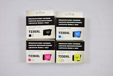 4x Reman T220XL 220XL B/C/M/Y Ink Cartridges For Epson WorkForce WF-2660/2750 picture