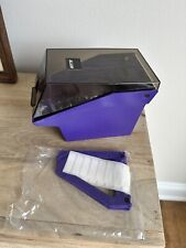 Vintage ALLSOP 3.5” Floppy Disk Plastic Storage Box Case Holder Organizer Purple picture