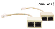 PTC Premium RJ45 Network Combiner Adapter | Twin Pack picture