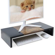 Wood Monitor Riser,20 inch Sturdy Computer/Laptop/PC Stand for Desk Organizer  picture