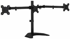 Mount-It Triple Monitor Stand 3 Monitor Stand Fits 19-27 Inch Computer Screens picture