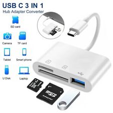 3 in 1 Type-C Multi Port Converter USB C Adapter SD Card Reader For Laptop Phone picture