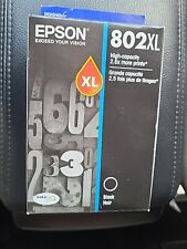 Epson DURABrite 802XL (T802XL120-S) Ultra Black Ink Cartridge   04/ 2021 picture