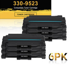 6 Pack Black 330-9523 Toner Cartridge Compatible With Dell 1130 1130N 1133 1135N picture