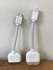 Pair 2 Apple OEM iBook eMac Powerbook Display Mini VGA to VGA Video Adapters picture