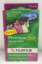 NEW Fujifilm Premium Plus Photo Paper 60 Glossy Sheets 4 X 6” Works W All Inkjet picture