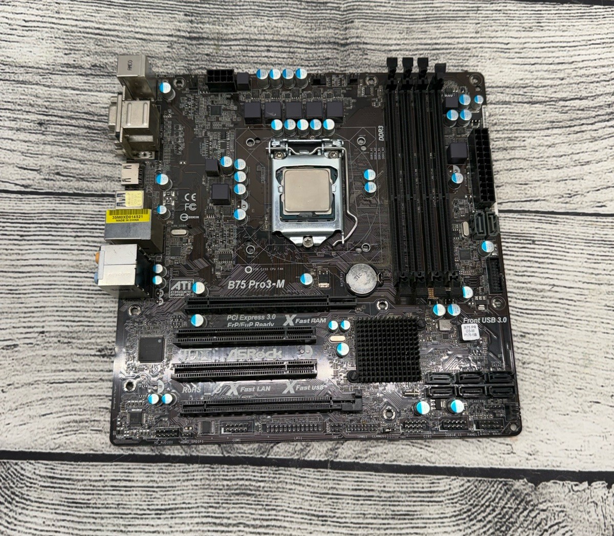 For ASROCK B75 PRO3-M motherboard B75 LGA1155 DDR3 DVI+VGA+HDMI M-ATX (UNTESTED)