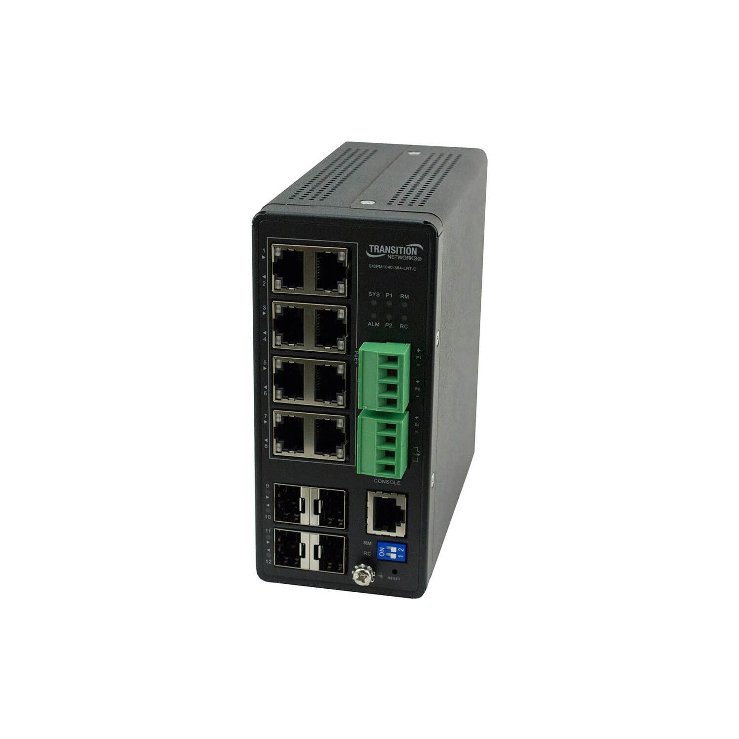 Transition Networks SISPM1040-384-LRT-C Managed Gigabit Ethernet PoE+ Switch