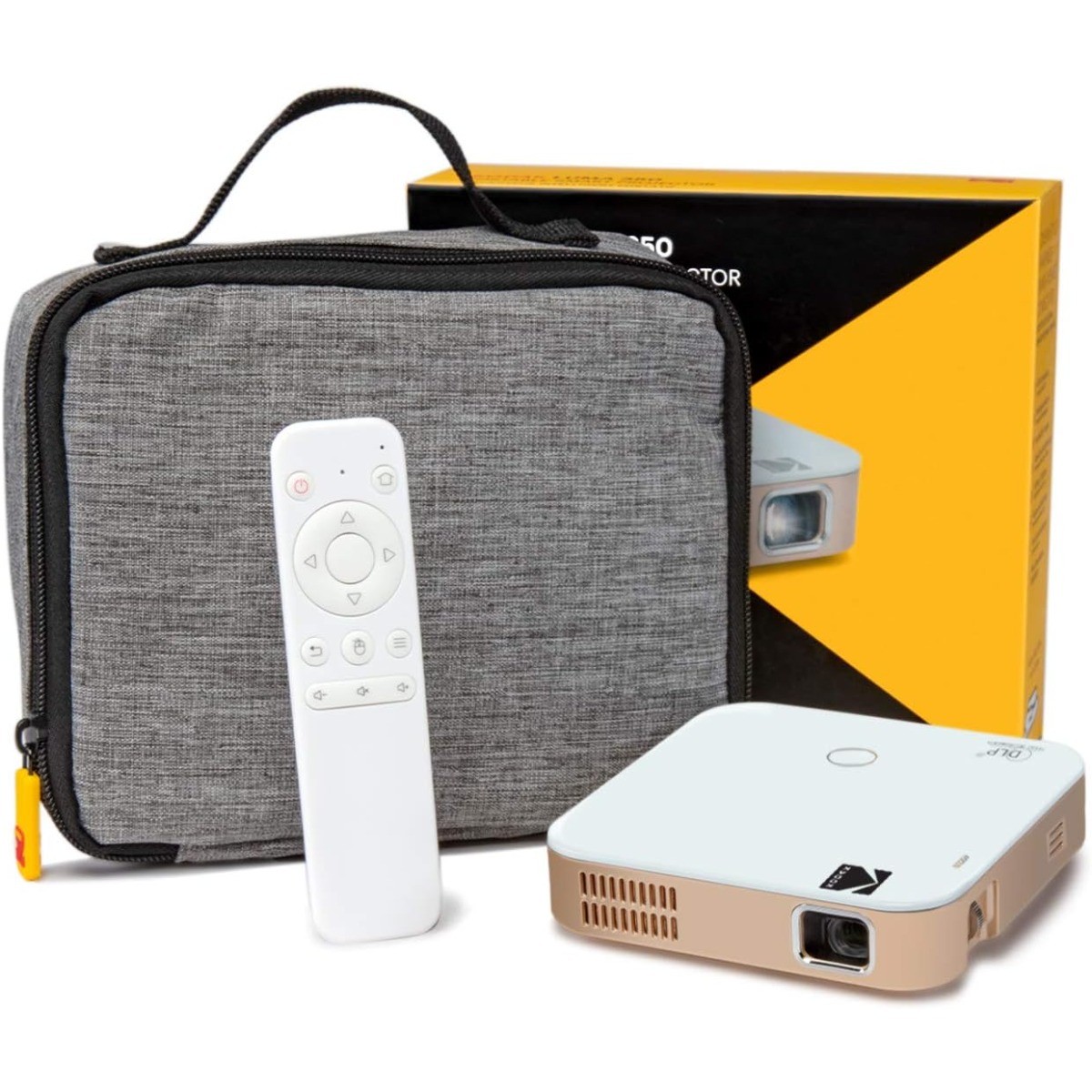 KODAK Luma 350 Smart Projector, Ultra HD Portable Android Projector w/ Case