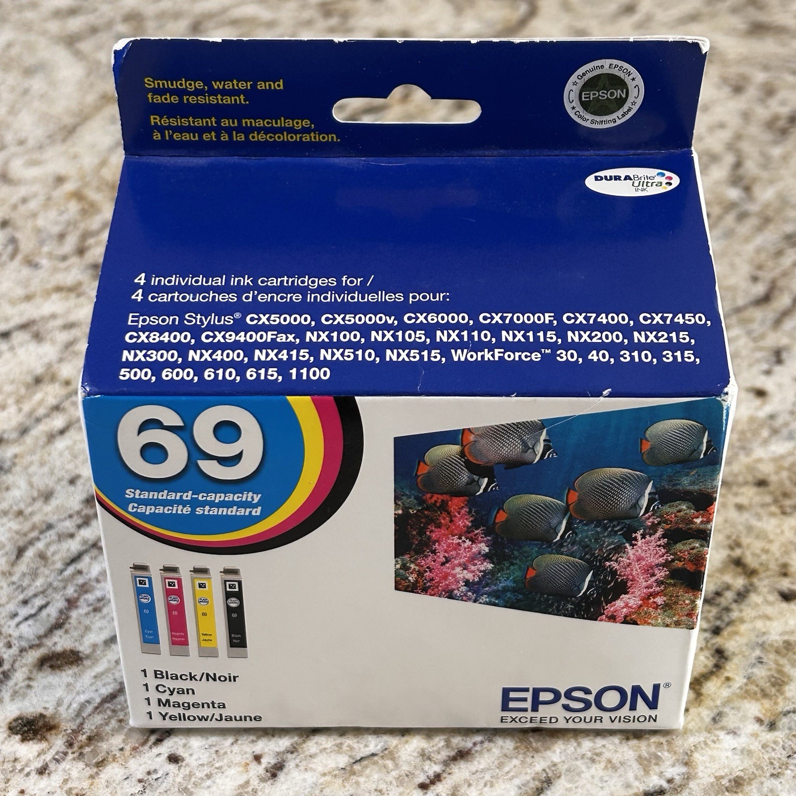Epson 69 (T069120-BCS) - 4 Pack Ink Cartridges - Exp 02/2012