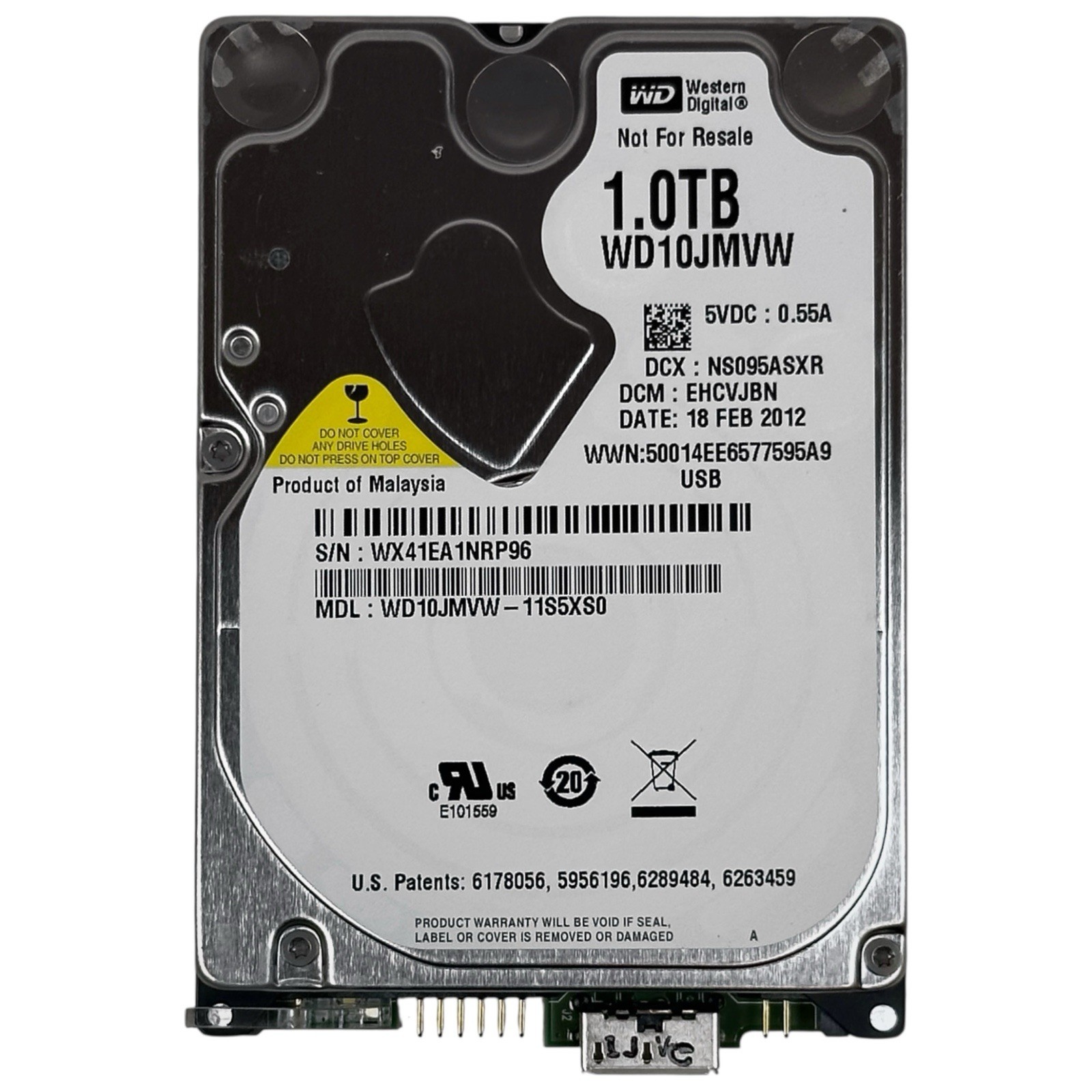 FOR Western Digital 1TB WD10JMVW-11S5XS0 2.5" USB 3.0 Portable External HDD
