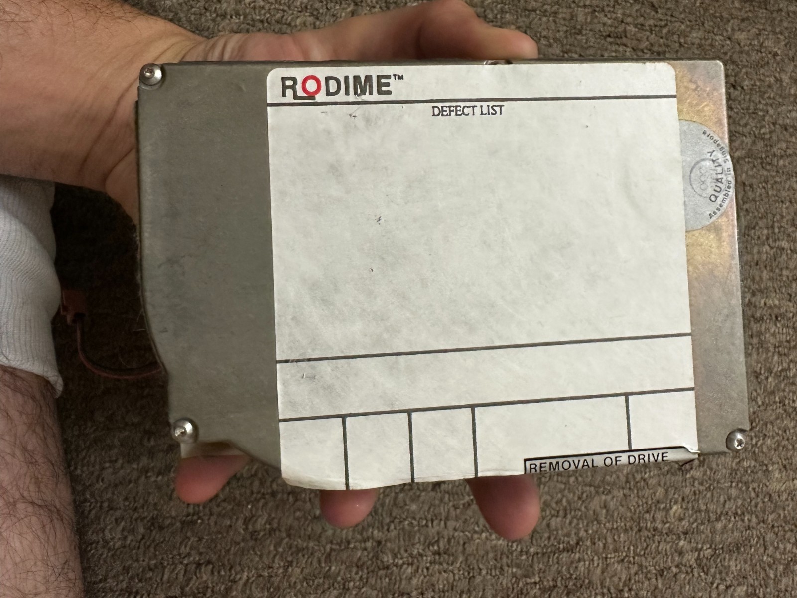 Vintage Rare MiniScribe 8425S 21MB SCSI Hard Drive Apple - HE38