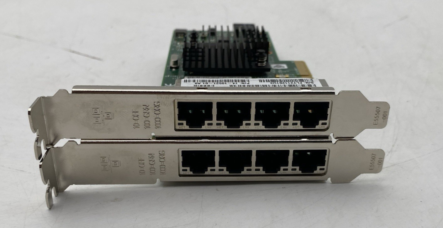 LOT OF 2 Cisco Intel Quad Port PCIe Network Adapter 74-10521-01