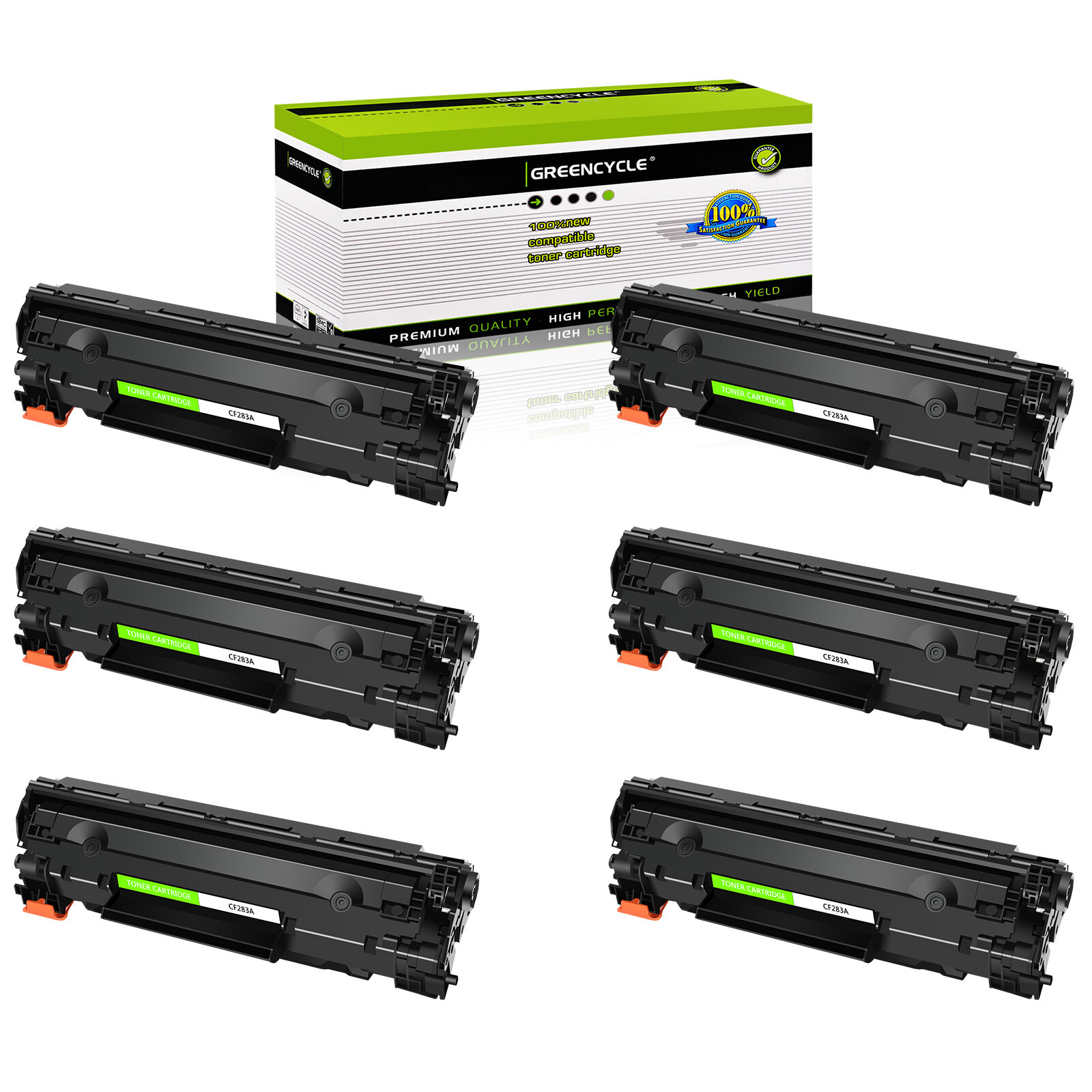 6PK CF283A 83A Toner Cartridge Fits For HP LaserJet Pro MFP M125fp M125a M127fw