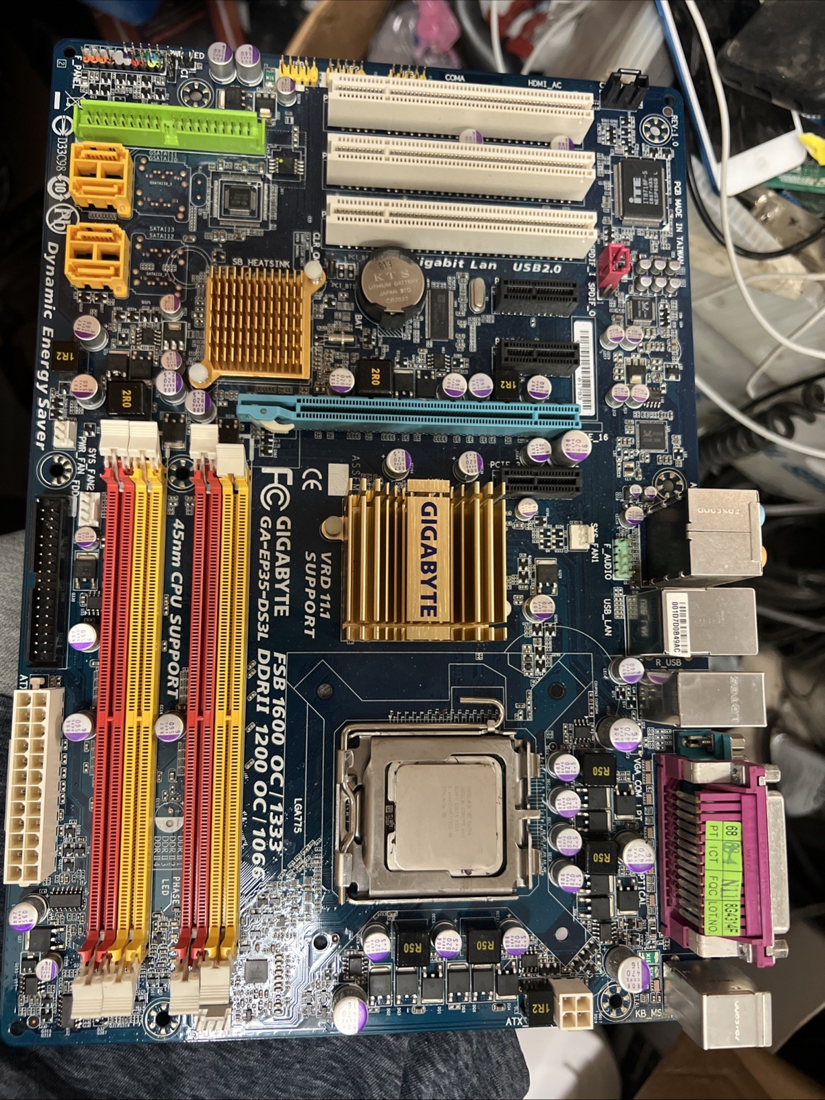 Gigabyte GA-EP35-DS3L + cpu+ [Socket LGA-775] motherboard