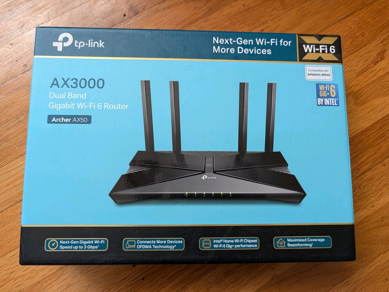 Router TP-Link Router Archer AX50/AX3000 Dual-Band Wi-Fi 6 Router 