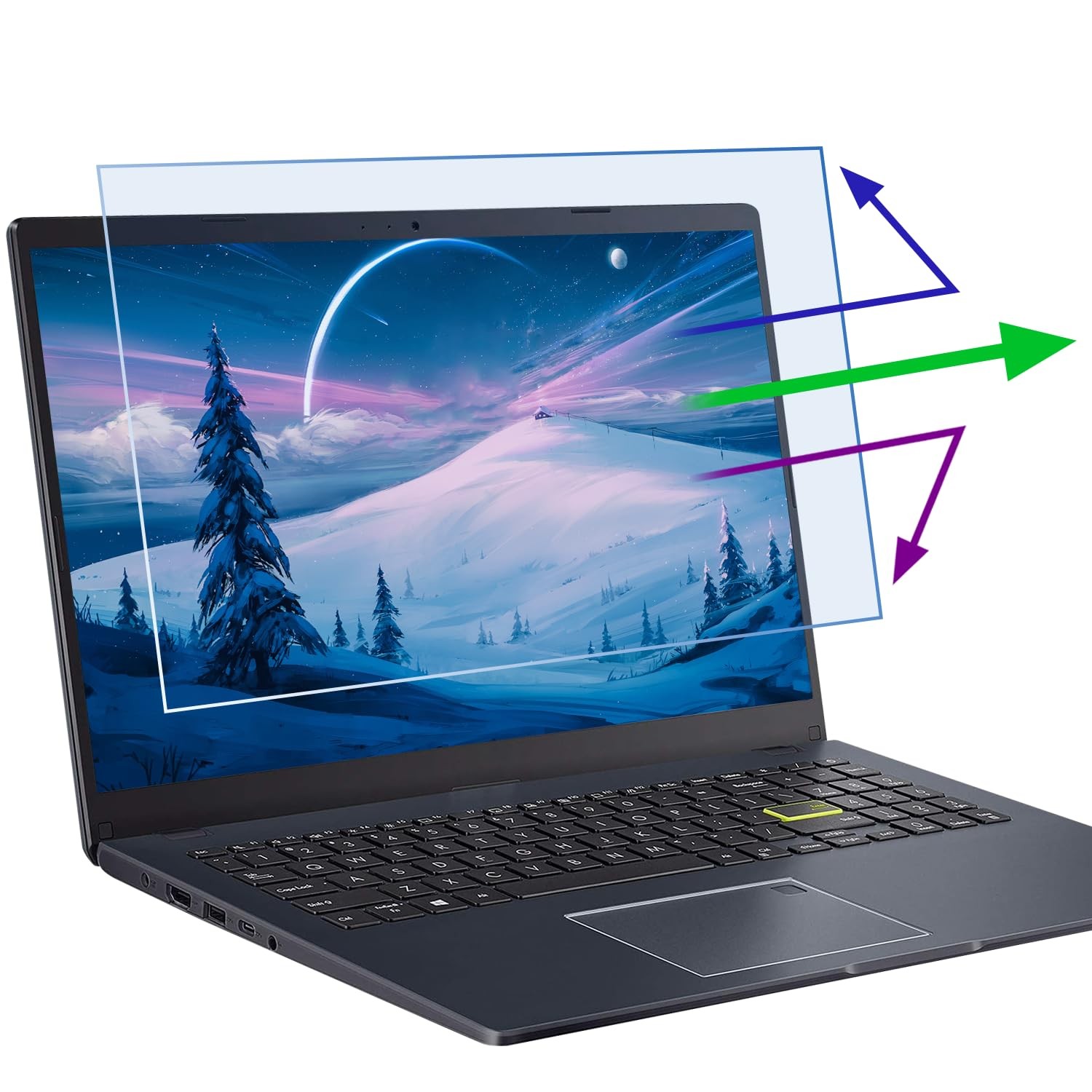 2 Pack 16 Inch Anti Blue Light Laptop Screen Protector Reduce Eye Strain Anti...