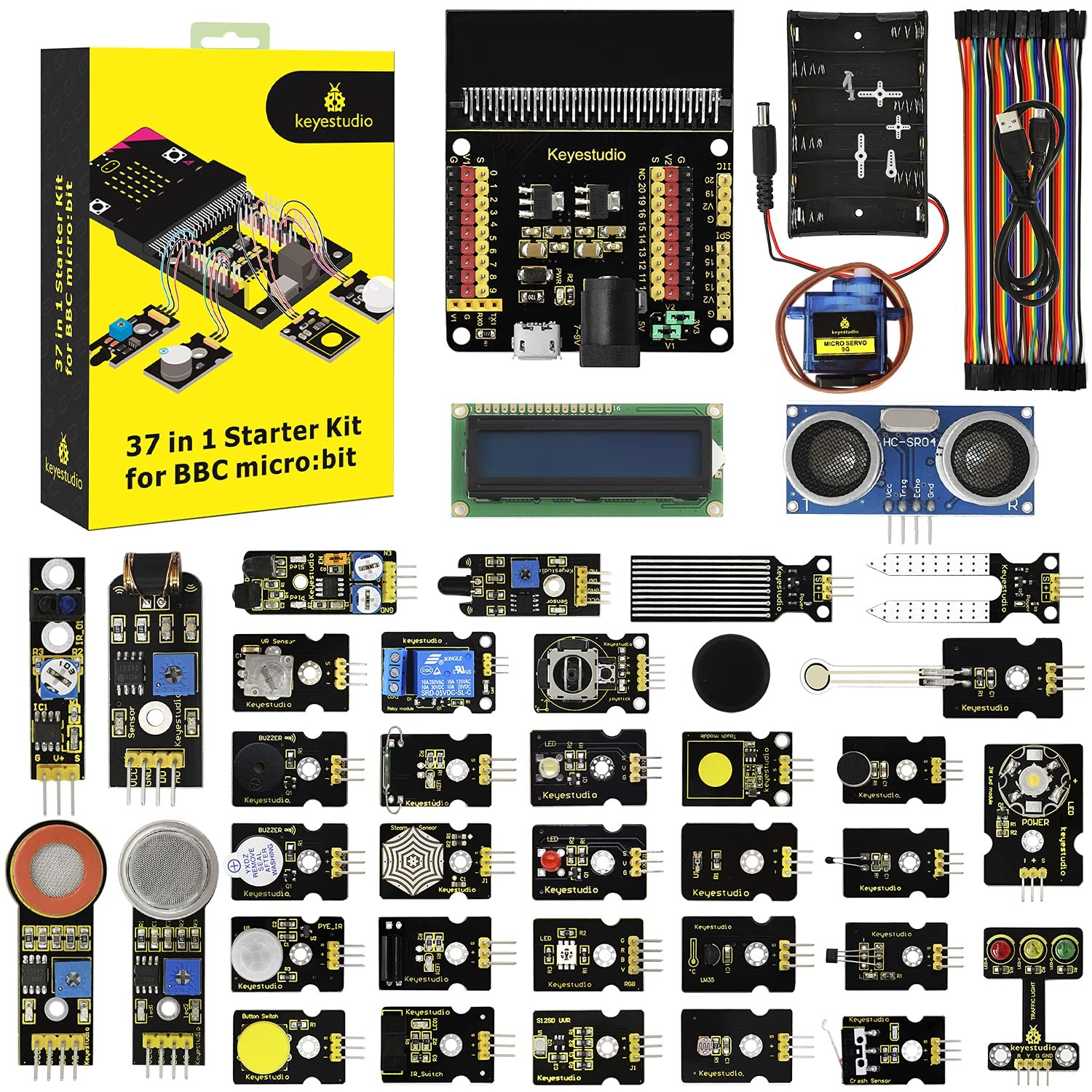 37 Sensors in 1 Box Starter Kit for BBC Micro bit with Tutorial (Without Micr...