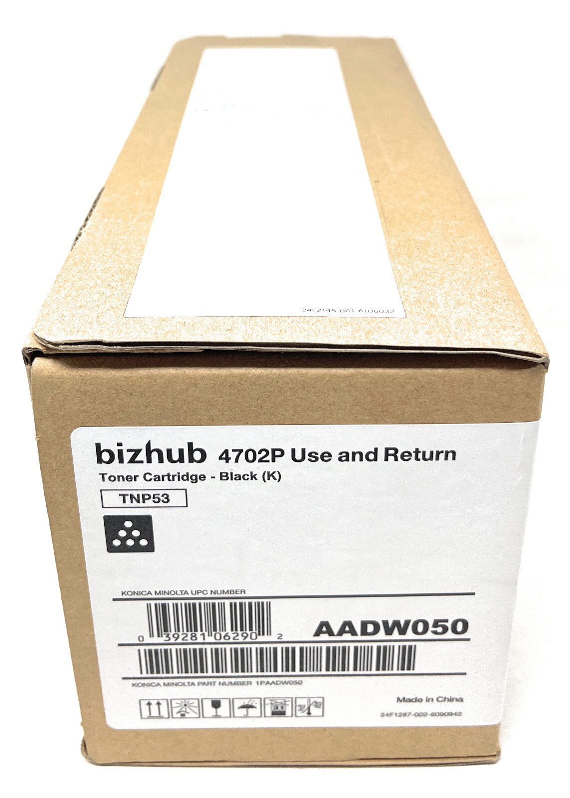 KONICA MINOLTA AADW050 TNP53/TNP56 Original Black Toner Bizhub 4702P [A Box]