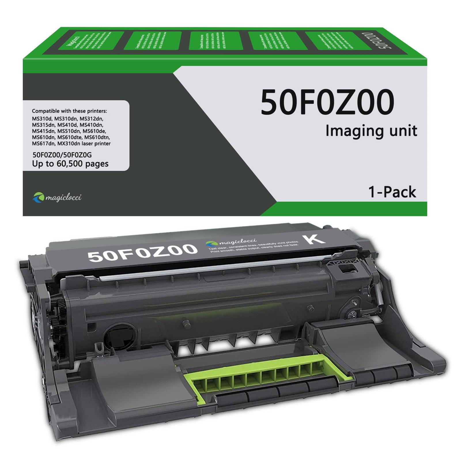 50F0Z00 Imaging Unit High Yield 500ZA (1-Pack) for MS310 MS410 MS510 MS610