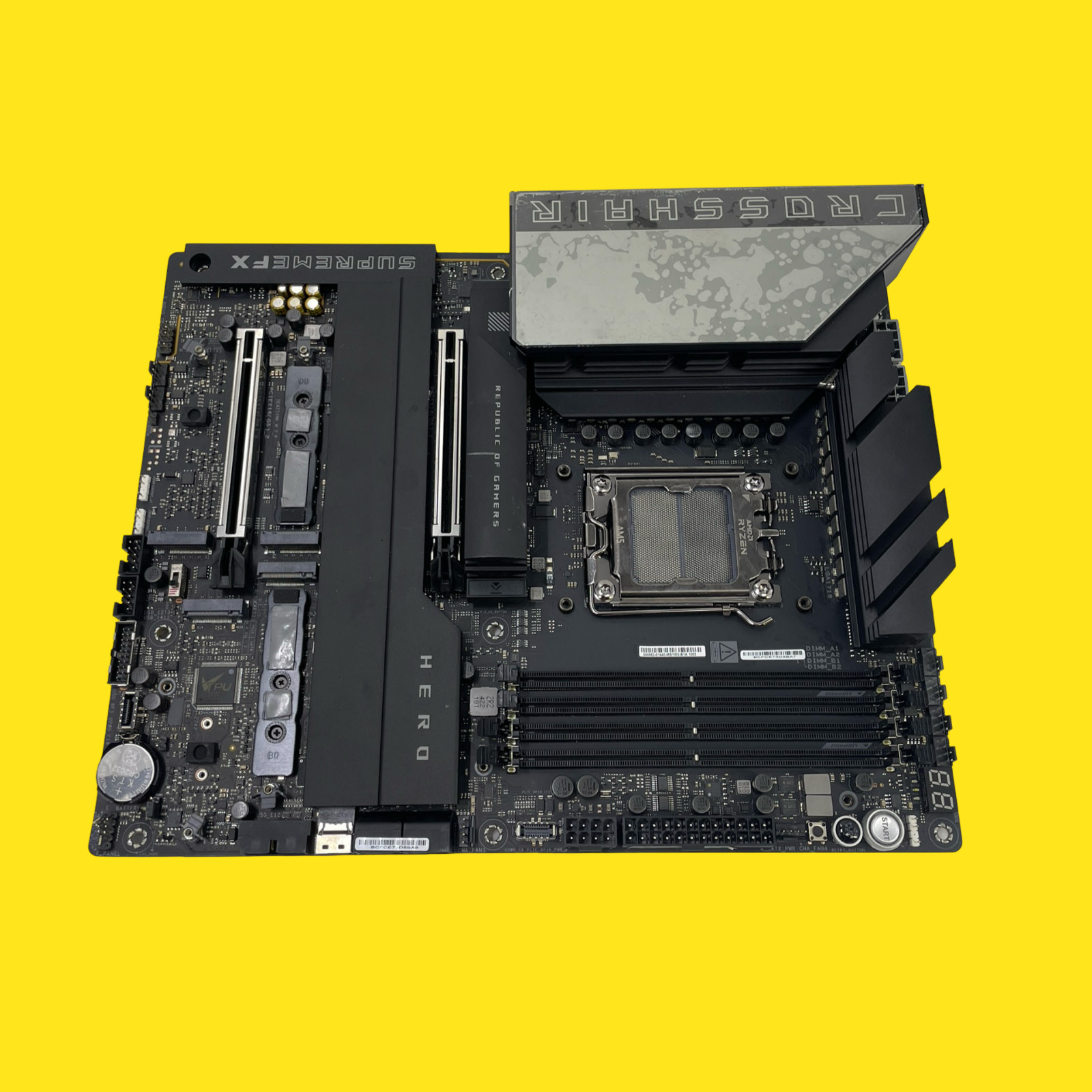 AS/IS ASUS ROG Crosshair X870E Hero AMD X870E AM5 ATX Motherboard #4289 Z40/1