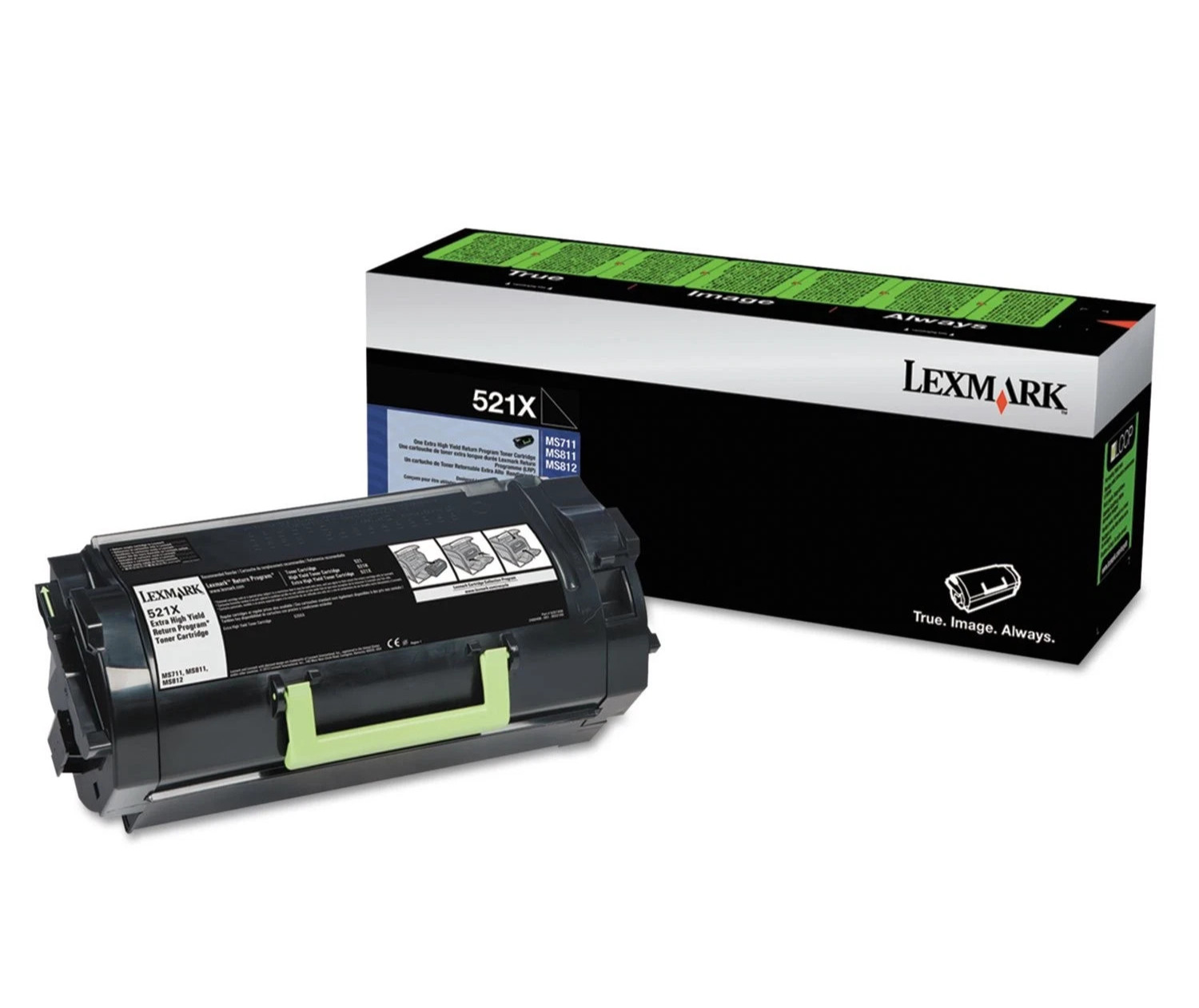 Original Lexmark 52D1X00 Black Toner. New Sealed Box