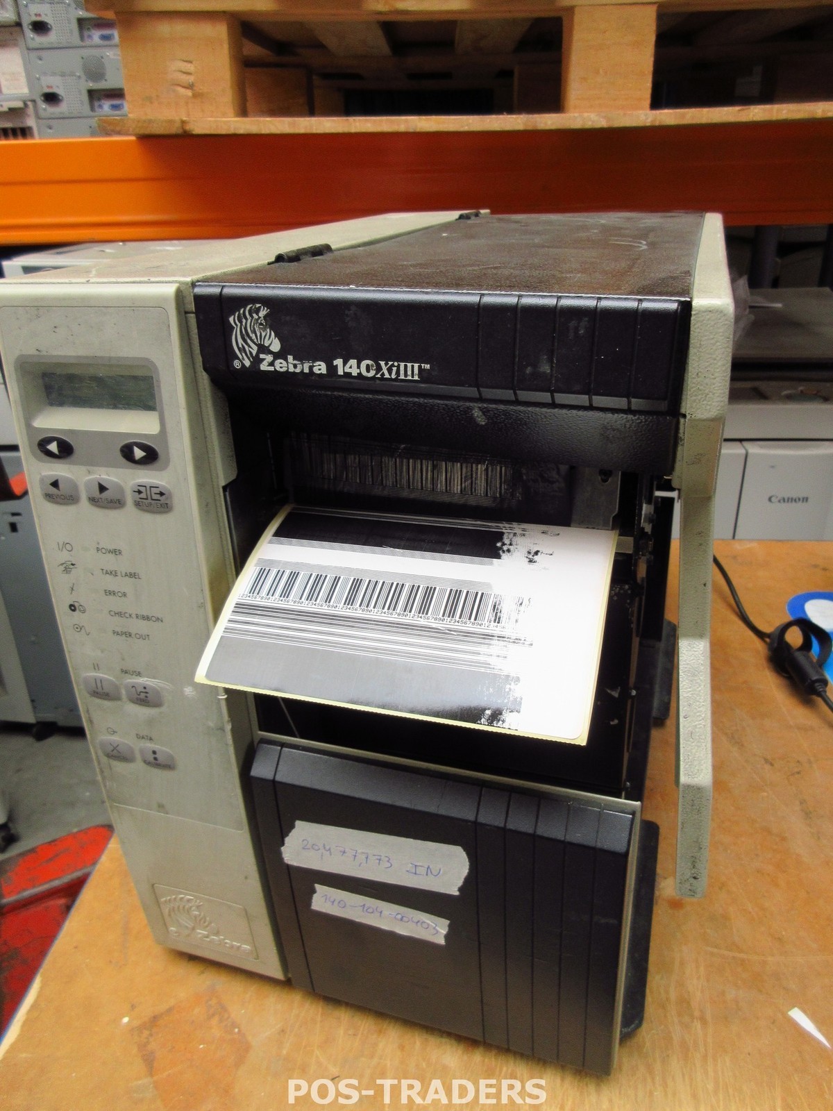 Zebra 140XIIII 140-104-00403 DT/TT Parallel Label Printer 20,477,774 INCH LINES