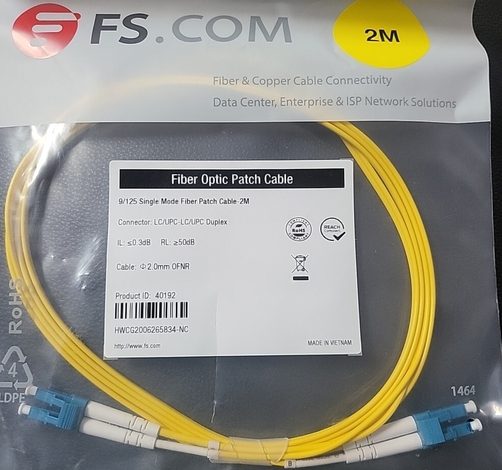 LC/UPC-LC/UPC SM 9/125 DX 2M Fiber Optic Cable