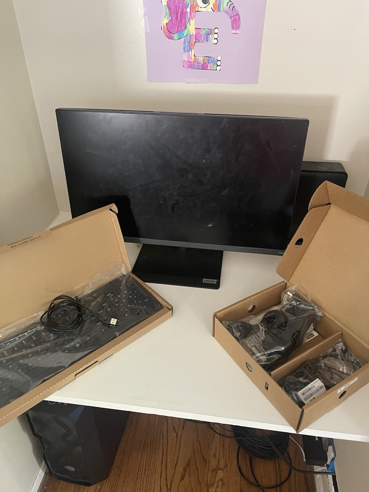 Lenovo ThinkCentre neo 30a Gen 4 AIO Desktop Computer w/ Webcam, Keyboard, Mouse