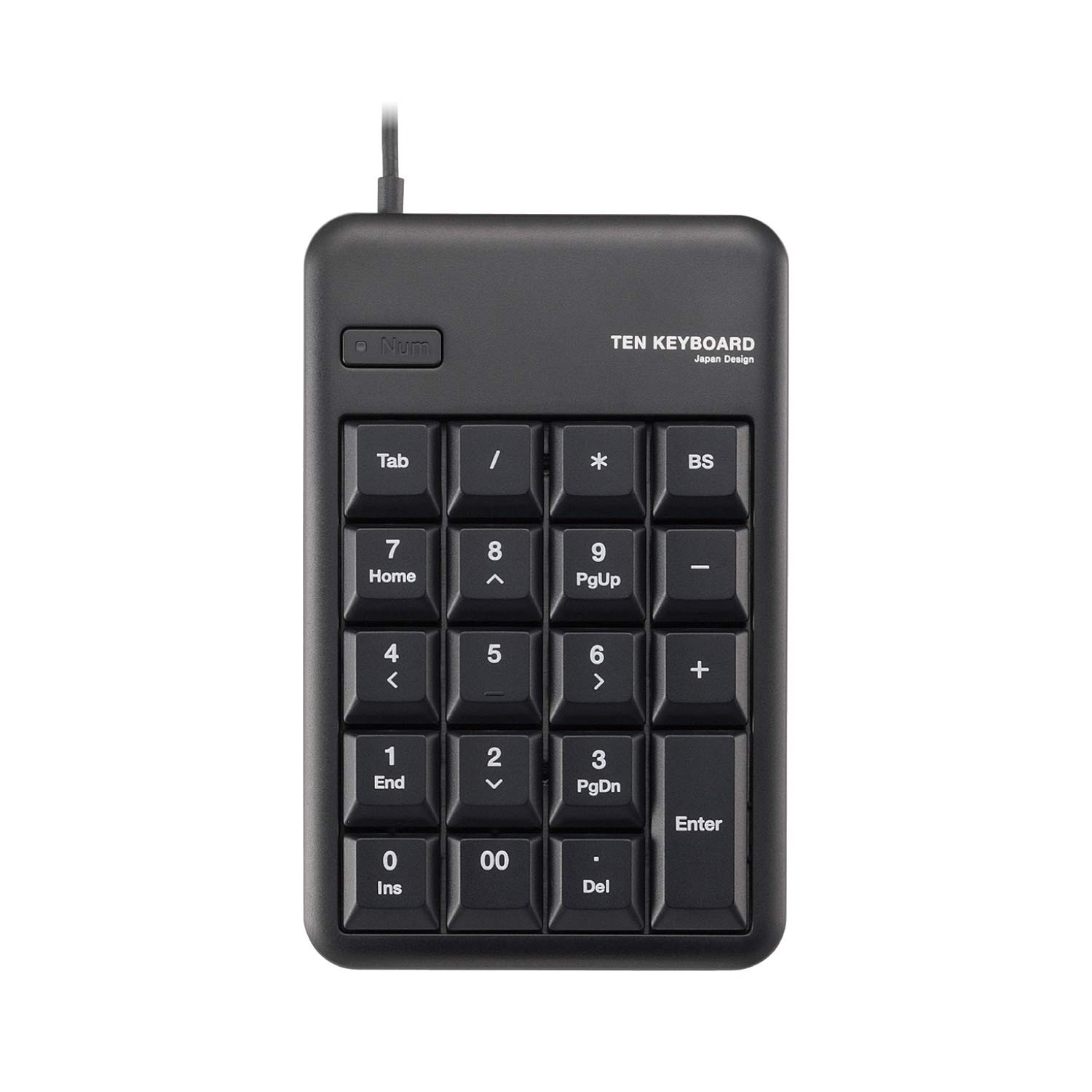 ELECOM Numeric Keypad Wired Membrane MSize USB Port RoHS Compliant B medium size