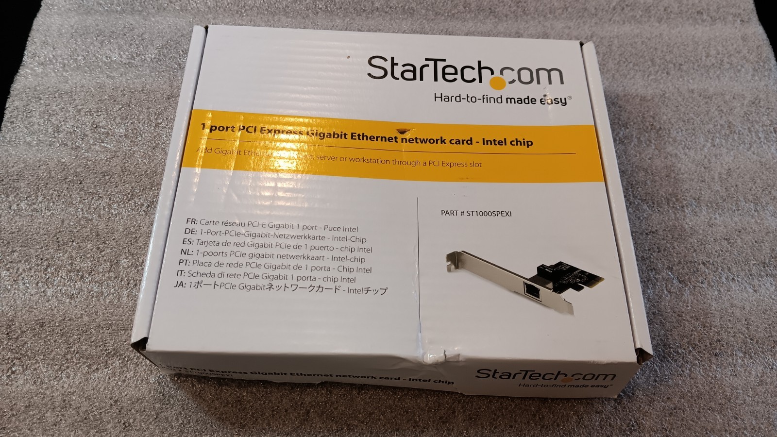 Startech.com 1 Port Pci Express Gigabit Ethernet Network Card -Intel ST1000SPEXI