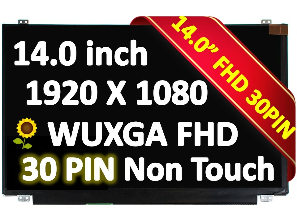New Gateway GWTN141-1PR 14.1" FHD 1080P LCD LED Screen GWTN141-6BK Display