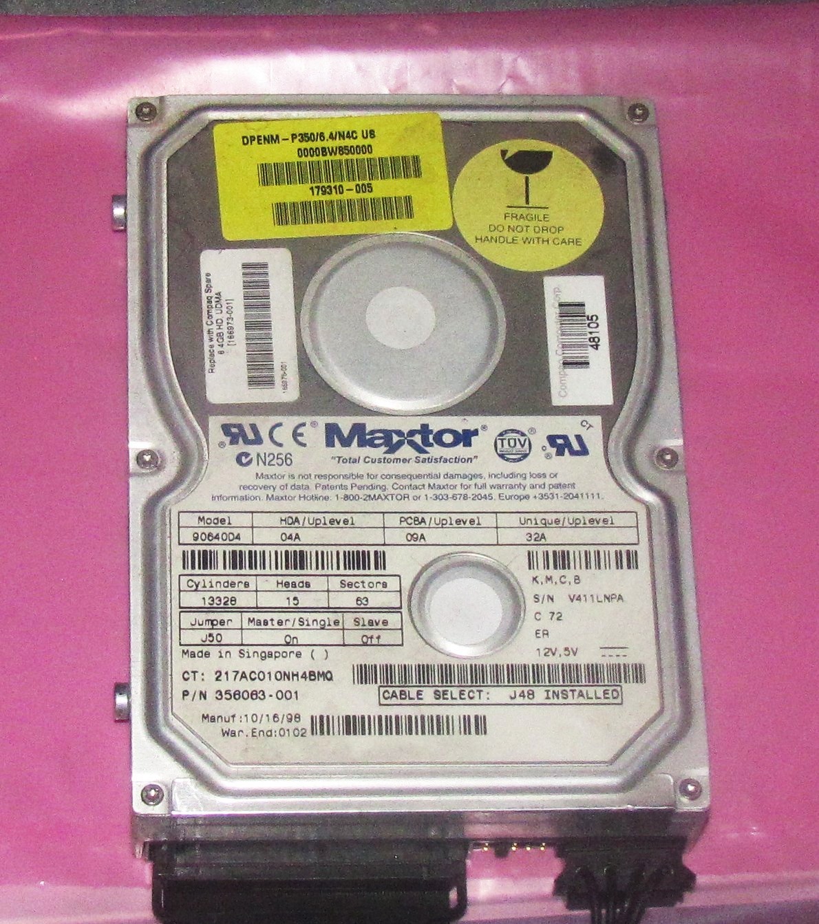 MAXTOR 9064004 6GB 3.5" IDE Hard Disk Drive